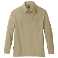 コットンライクスマートロングポロシャツ