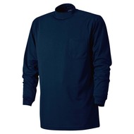 吸汗速乾刺し子入りローネック