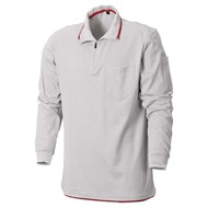 裏綿長袖ハーフジップ