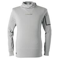 裏起毛ストレッチ長袖アフガンネックシャツ