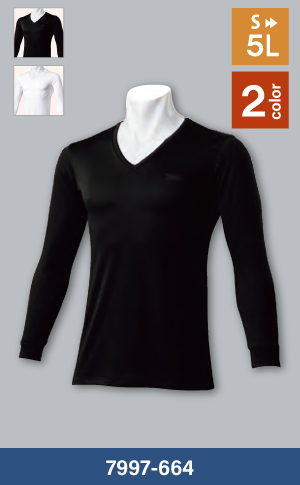 寅壱の7997-664：長袖クルーネックシャツ