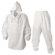 ポケット付塗装服