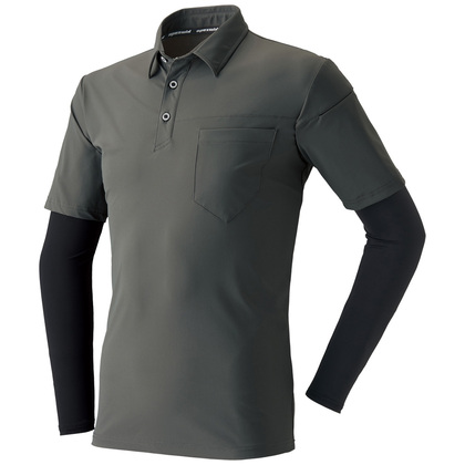 perry ページです。 アタックベース 17115 APEX WIN 冷感ストレッチレイヤードポロシャツ