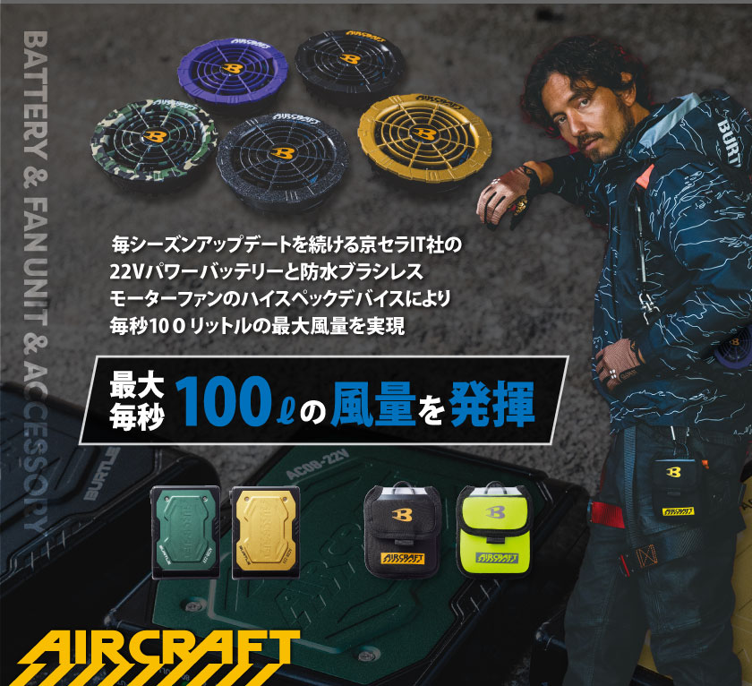 バートルファン・バッテリー・サーモクラフトセット バートル バッテリー ファン サーモクラフト セット 空調服 BURTLE