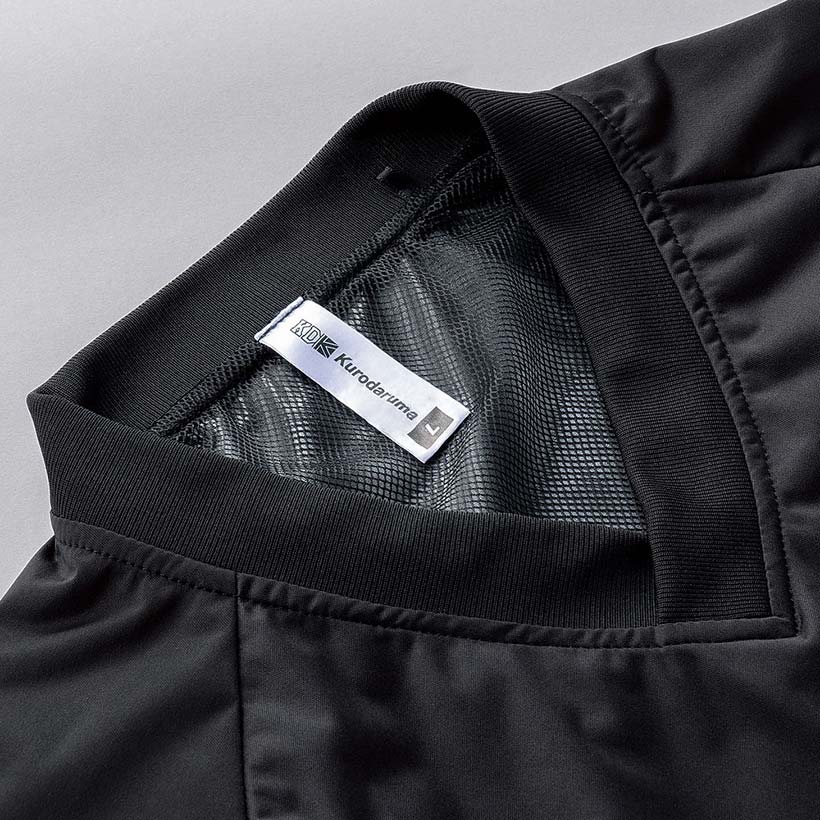 クロダルマ 32688 防風ストレッチピステ（Vネック） 1920円｜作業服