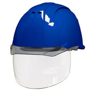 シールド付き通気孔付き透明バイザー付きヘルメット（ライナー付）