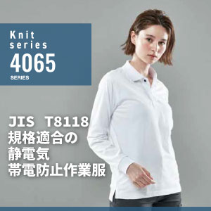 TS DESIGN(藤和)の作業服 4065_JIS制電ポロシリーズ